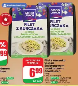 Dino Filet z kurczaka w sosie śmietanowym z makaronem Good Lunch oferta