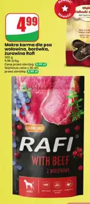 Dino Mokra karma dla psa wołowina, borówka, żurawina Rafi oferta