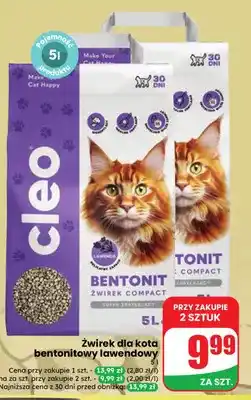 Dino Żwirek dla kota bentonitowy lawendowy Cleo oferta