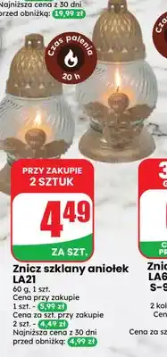 Dino Znicz szklany aniołek LA21 oferta