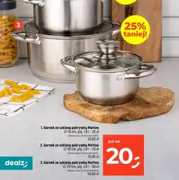 Dealz Garnek ze szklaną pokrywką Matteo oferta