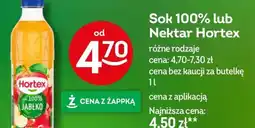 Żabka Sok 100% lub Nektar Hortex oferta