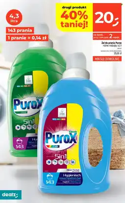 Dealz Żel do prania Purox oferta