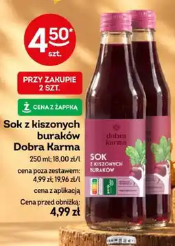 Żabka Sok z kiszonych buraków Dobra Karma oferta