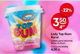 Żabka Lody Top Gum Koral oferta