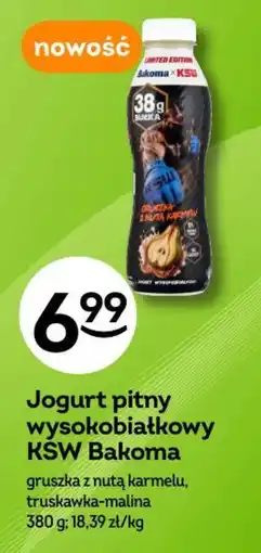 Żabka Jogurt pitny wysokobiałkowy KSW Bakoma oferta