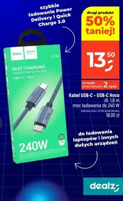 Dealz Kabel USB-C - USB-C Hoco oferta