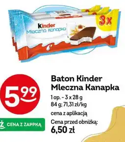 Żabka Baton Kinder Mleczna Kanapka oferta