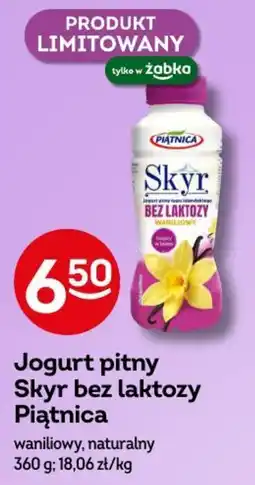 Żabka Jogurt pitny Skyr bez laktozy Piątnica oferta
