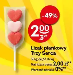 Żabka Lizak piankowy Trzy Serca oferta