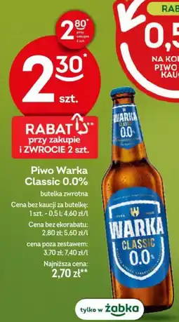 Żabka Piwo Warka Classic 0.0% oferta