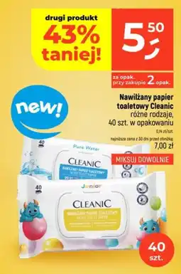 Dealz Nawilzany papier toaletowy Cleanic oferta
