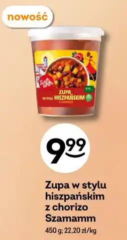 Żabka Zupa w stylu hiszpańskim z chorizo Szamamm oferta