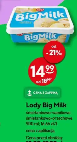 Żabka Lody Big Milk oferta