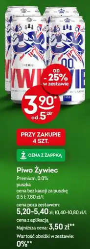 Żabka Piwo Żywiec Premium 0,0% oferta