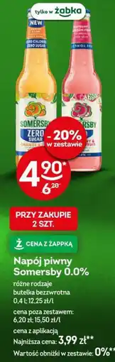 Żabka Napój piwny Somersby 0.0% oferta