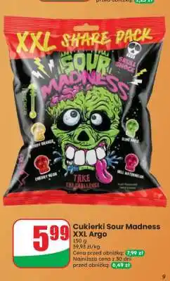Dino Cukierki Sour Madness XXL Argo oferta