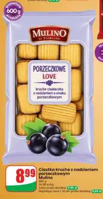 Dino Ciastka kruche z nadzieniem porzeczkowym Mulino oferta