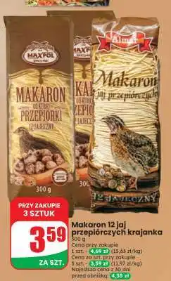 Dino Makaron 12 jaj przepiórczych krajanka oferta