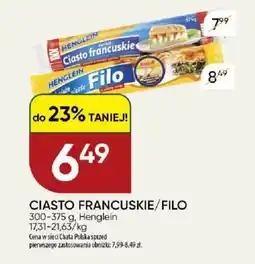Chata Polska Ciasto francuskie/Filo Henglein oferta