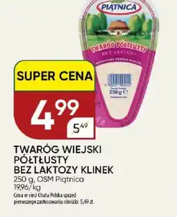 Chata Polska Twaróg Wiejski Półtłusty Bez Laktozy Klinek oferta
