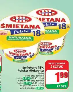 Dino Śmietana 18% Polska Mlekovita oferta