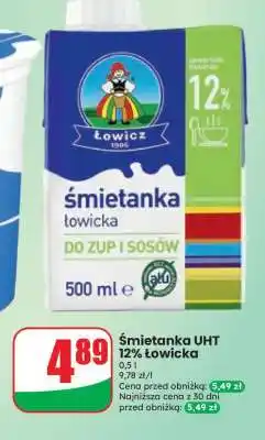 Dino Śmietanka UHT 12% łowicka oferta