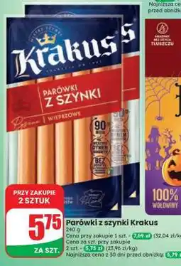 Dino Parówki z szynki Krakus oferta