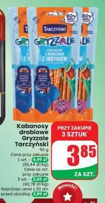 Dino Kabanosy drobiowe Gryzzale Tarczyński oferta
