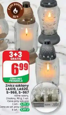Dino Znicz szklany LA619, LA620, S-966, S-967 oferta