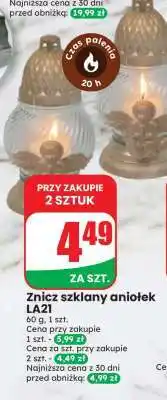 Dino Znicz szklany Aniołek LA21 oferta