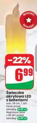 Dino Świeczka akrylowa LED z bateriami oferta