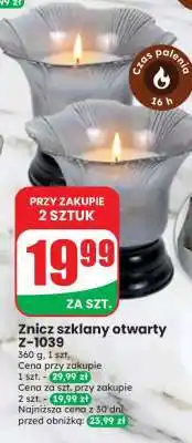 Dino Znicz szklany otwarty Z-1039 oferta