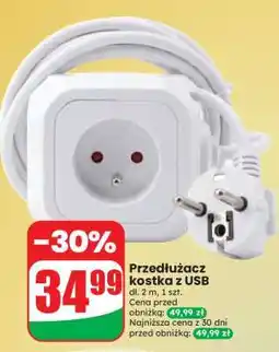 Dino Przedłużacz kostka z USB oferta