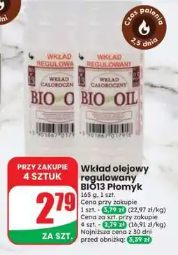 Dino Wkład olejowy regulowany BIO13 Płomyk oferta