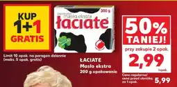 Kaufland ŁACIATE Masło ekstra 200 g opakowanie oferta