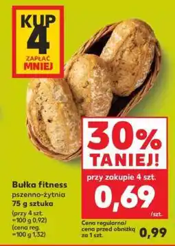 Kaufland Bułka fitness pszenno-żytnia 75 g sztuka oferta