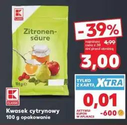 Kaufland Kwasek cytrynowy 100 g opakowanie oferta