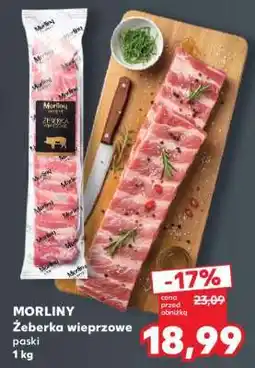 Kaufland MORLINY Żeberka wieprzowe paski 1 kg oferta