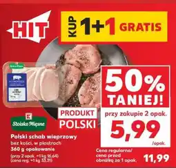 Kaufland Polski schab wieprzowy bez kości, w plastrach 360 g opakowanie oferta