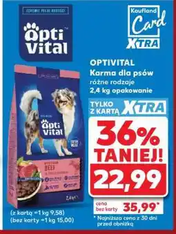 Kaufland OPTIVITAL Karma dla psów oferta