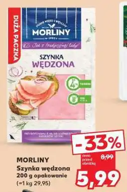 Kaufland MORLINY Szynka wędzona 200 g opakowanie oferta