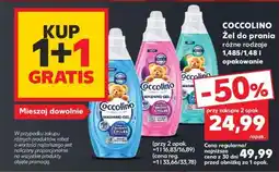 Kaufland COCCOLINO Żel do prania różne rodzaje 1,485/1,48 l opakowanie oferta