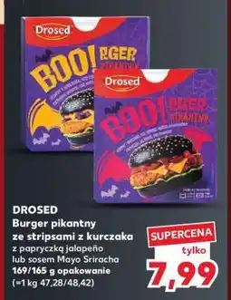 Kaufland DROSED Burger pikantny ze stripsami z kurczaka oferta