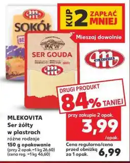 Kaufland MLEKOVITA Ser żółty w plastrach oferta