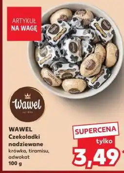 Kaufland WAWEL Czekoladki nadziewane krówka, tiramisu, adwokat 100 g oferta