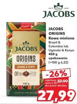 Kaufland JACOBS ORIGINS Kawa mielona oferta