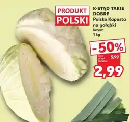 Kaufland Polska kapusta na gołąbki luzem 1 kg oferta