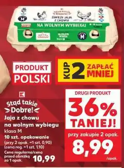 Kaufland Jaja z chowu na wolnym wybiegu klasa M oferta