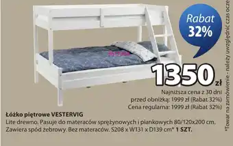 Łóżko piętrowe Vestervig